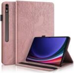  Husa Flip ART TREE pentru Samsung Galaxy Tab S9 Ultra / Tab S10 Ultra roz