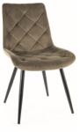SIGNAL MEBLE RALPH VELVET étkezőszék Szín: Olajbogyó/ Bluvel 77 (RALPHVCOL)