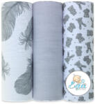 Ega Kids Muslin pelenka (3db) - szürke toll