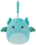 Jazwares Squishmallows kulcstartós plüssfigura 9 cm - Theotto a kékeszöld Cthulhu (SQCP00127)