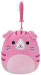 Jazwares Squishmallows kulcstartós plüssfigura 9 cm - Geraldin a rózsaszín, skót lógófülű (SQCP00128)