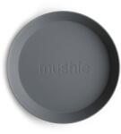 Mushie kerek tányér 2 db - Smoke 19 cm