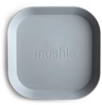 Mushie négyzet alakú tányér 2 db - Cloud 19 cm