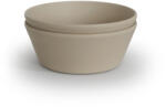 Mushie Mély kerek tál 2 db Vanília