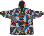  Pókember Spider-Verse felnőtt belebújós plüss polár takaró, poncsó (AYM071993) - oliviashop