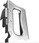  Rozsdamentes nagy méretű kézi konzervnyitó, ezüst színű, 11 x 8 cm