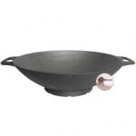 Kályhaház Magyar Öntöttvas Wok 32, 5 cm - Fogantyúval