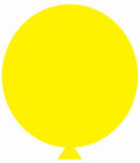 Balloons4party Set 2 baloane latex jumbo galben 45 cm