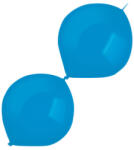 Balloons4party Set 10 baloane latex doua capete link o loon albastru royal 15 cm