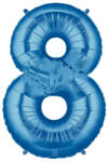 Balloons4party Balon folie cifra 8 albastru 40 cm