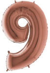 Balloons4party Balon folie cifra 9 rose gold 40 cm