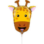 Grabo Balon folie mini figurina cap girafa 32 28 cm