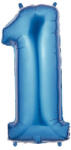 Balloons4party Balon folie cifra 1 albastru 40 cm
