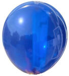 Balloons4party Set 2 baloane latex jumbo albastru inchis midnight blue clear 46 cm