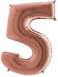 Balloons4party Balon folie cifra 5 rose gold 40 cm