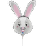 Grabo Balon folie mini figurina cap iepuras 40 27 cm