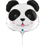 Grabo Balon folie mini figurina cap panda 26 26 cm