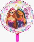 Balloons4party Balon folie rotund Barbie curcubeu 2 fete 43 cm
