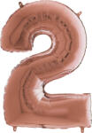 Grabo Balon folie cifra 2 rose gold 66 cm