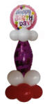 Balloons4party Kit decor pilon Aniversare Happy Birthday roz