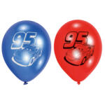 Balloons4party Set 6 baloane latex Cars 22.8 cm