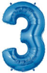 Balloons4party Balon folie cifra 3 albastru 40 cm