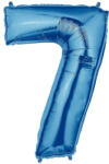 Balloons4party Balon party, folie metalizata albastru, 40 cm, cifra 7