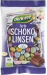 dennree Bomboane colorate cu ciocolata de lapte eco, 100 g
