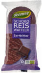 dennree Rondele bio din orez expandat cu ciocolata bio, 100 g
