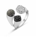  Victoria Ezüst színű színes köves gyűrű (VBNRZ11754) - sandori