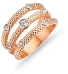  Victoria Rose gold színű fehér köves gyűrű (VBKCZ31558) - sandori