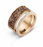  Victoria Rose gold színű fekete köves gyűrű (VBNCZ30458) - sandori