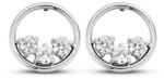  Victoria Ezüst színű fehér köves fülbevaló (VBKAB82400) - sandori