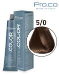 Pro.co Vopsea de par Castaniu maro deschis 5/0 Pro. co, 100ml