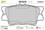 VALEO set placute frana, frana disc VALEO ESSENTIAL 301819 (301819)
