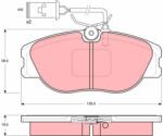 TRW Set placute frana TRW GDB483 (GDB483)