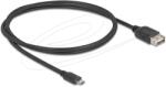Delock EASY USB 2.0 Micro - Type-A átalakító kábel 1m fekete (81518) (81518) (81518)