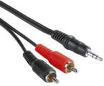 Hama st eco 3, 5 mm jack-2rca összekötőkábel 2 m