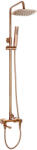 INVENA GLAMOUR INVENA TREND zuhanyrendszer csapteleppel komplett: zuhanyszett, 1 funkciós, fejzuhannyal, réz színű kivitel, PVD bevonat, AU-05-B14-V