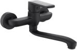 INVENA SIROS BLACK konyhai csaptelep, fali, fekete, waterplating bevonat, BC-90-004-A