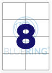 BLUERING Etikett címke, 105x70mm, 100 lap, 8 címke/lap Bluering® (BRET114) - toptoner