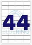 BLUERING Etikett címke, 48, 5x25, 4mm, 100 lap, 44 címke/lap Bluering® (BRET133) - toptoner