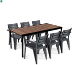 Keter Amari Large 6+1 kerti bútor garnitúra szett dió-grafit 260576_246188_6