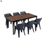 Keter Ravello Large 6+1 kerti bútor garnitúra szett dió-fekete 260576_260564_6