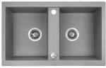 Laveo BARBADOS Gránit Kétmedencés Mosogató szürke