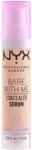 NYX Cosmetics Bare with me Serum 2 Light korrektor foltok és sötét karikák ellen, 9.6 ml