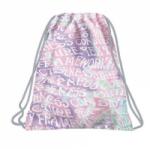 DERFORM BackUp Pasztell tornazsák - Hullámzó feliratok (WOB6A18) (WOB6A18)