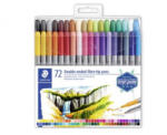 STAEDTLER Rostirón készlet, 0, 8/3, 0 mm, kétvégű, '3200', 72 különböző szín (TS3200TB72) (TS3200TB72)
