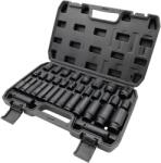 Lincos 1/2" gépi dugókulcs készlet, fekete bevonattal, 35db (DK-123501)