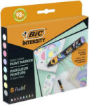 BIC Dekormarker készlet, 1, 5 - 2, 3 mm, , 8 különböző pasztell szín (BC527429) (BC527429) - aqua